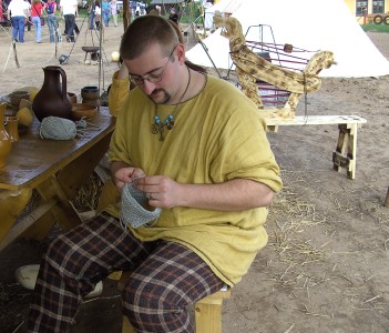Lager Clann Morgainn: Naalbinding