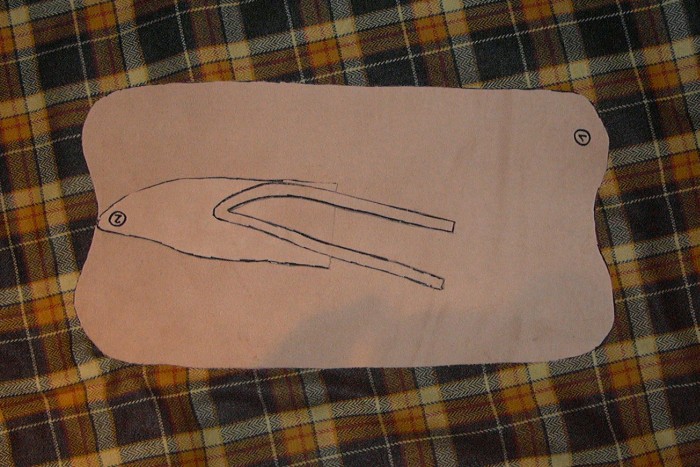große Gürteltasche aus Leder