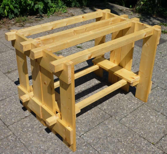 Tische für das Lager - Untergestell mit Querverbinder